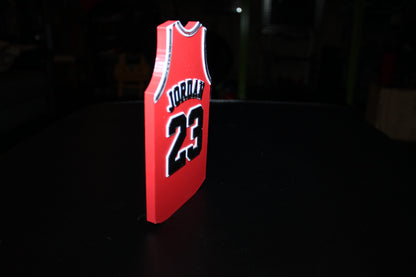 Bulls #23 Jersey 3D printed Logo Sign Wall Desk Shelf Art