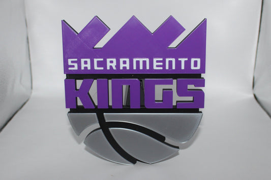 Sacramento Kings 3D printed Logo Sign Wall Desk Shelf Art
