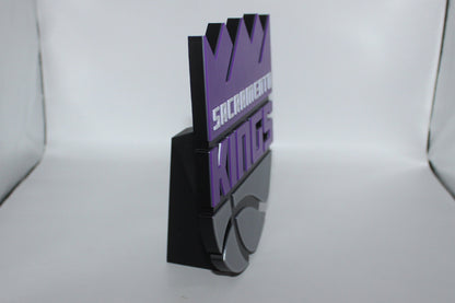 Sacramento Kings 3D printed Logo Sign Wall Desk Shelf Art