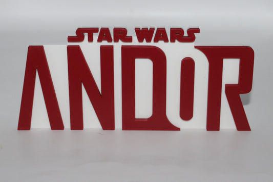 Andor 3D printed Logo Sign Wall Desk Shelf Art