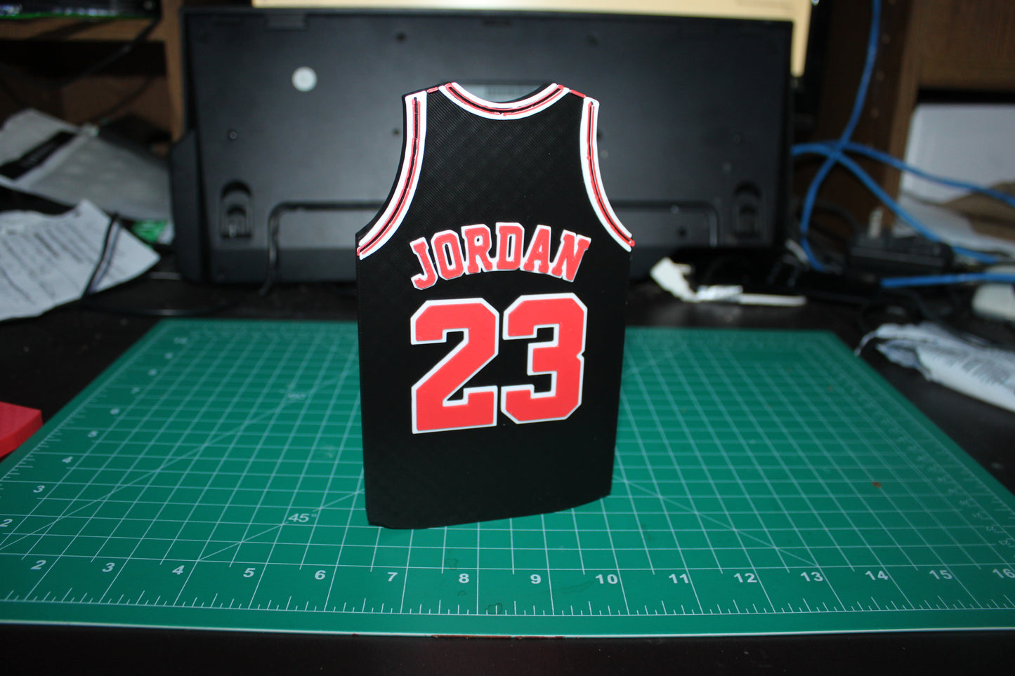 Bulls #23 Jersey 3D printed Logo Sign Wall Desk Shelf Art