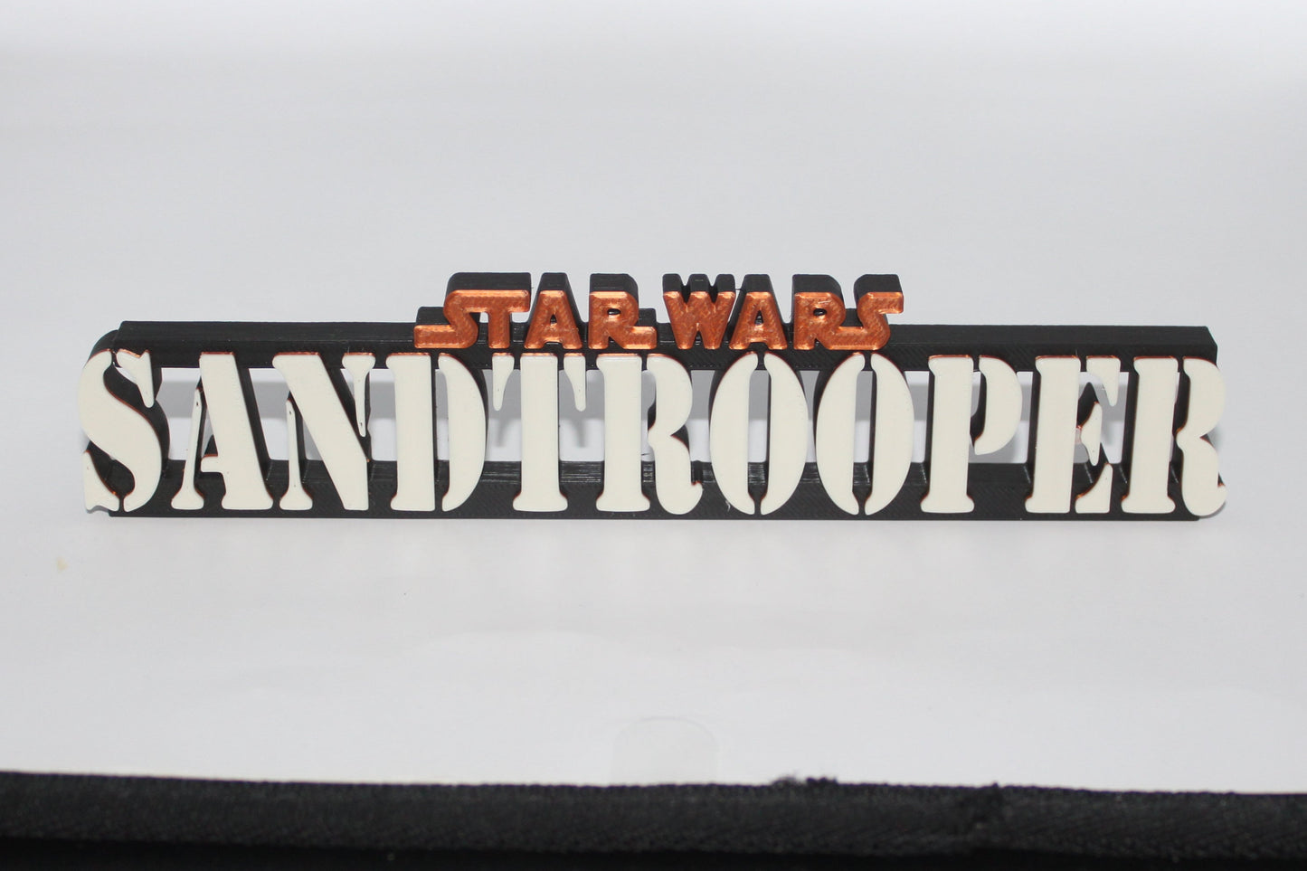 Sand Trooper 3D printed Logo Sign Wall Desk Shelf Art