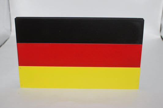 German Flag 3D printed Logo Sign Wall Desk Shelf Art