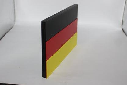 German Flag 3D printed Logo Sign Wall Desk Shelf Art
