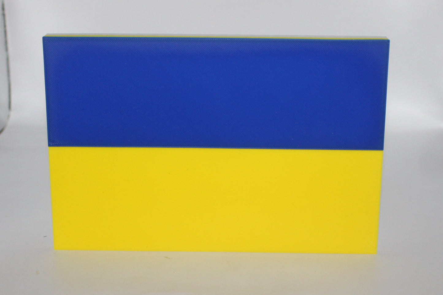 Ukraine Flag 3D printed Logo Sign Wall Desk Shelf Art