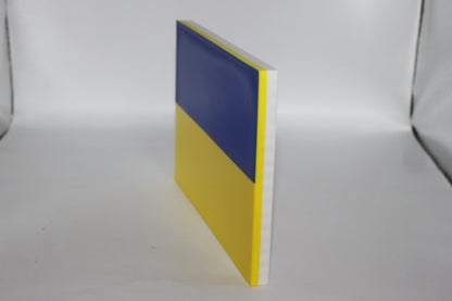Ukraine Flag 3D printed Logo Sign Wall Desk Shelf Art