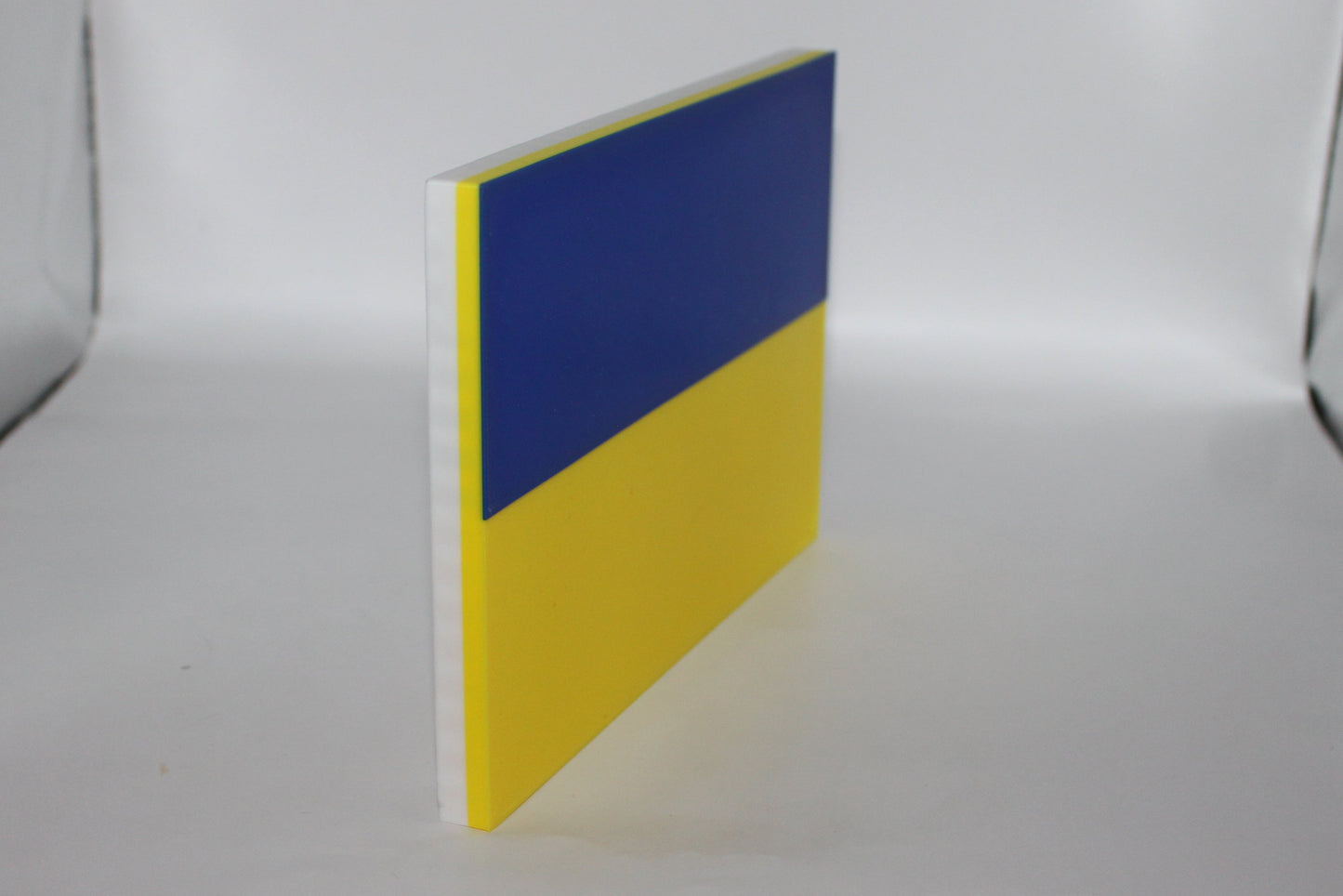 Ukraine Flag 3D printed Logo Sign Wall Desk Shelf Art