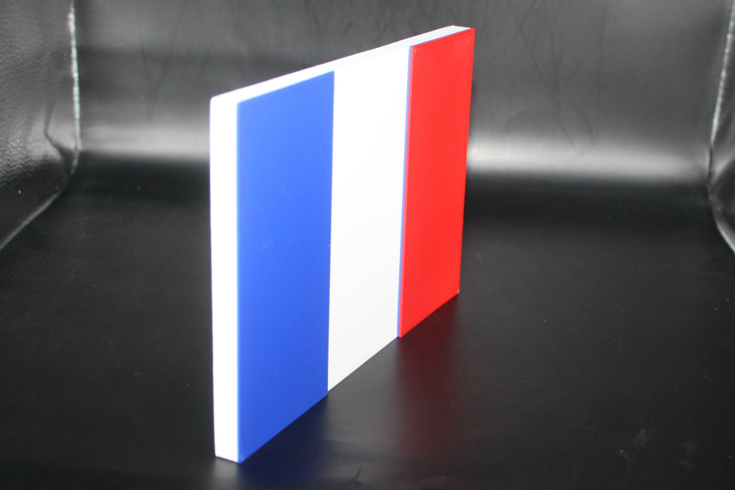 France Flag 3D printed Logo Sign Wall Desk Shelf Art