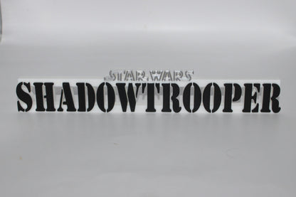 Star Wars Shadow Trooper 3D printed Logo Art