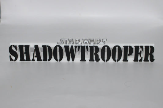 Star Wars Shadow Trooper 3D printed Logo Art