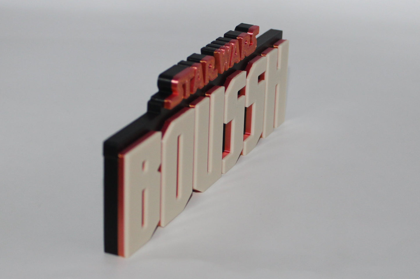Star Wars Boussh 3D printed Logo Art