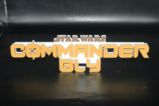 Star Wars Commander Bly 3D printed Logo Art