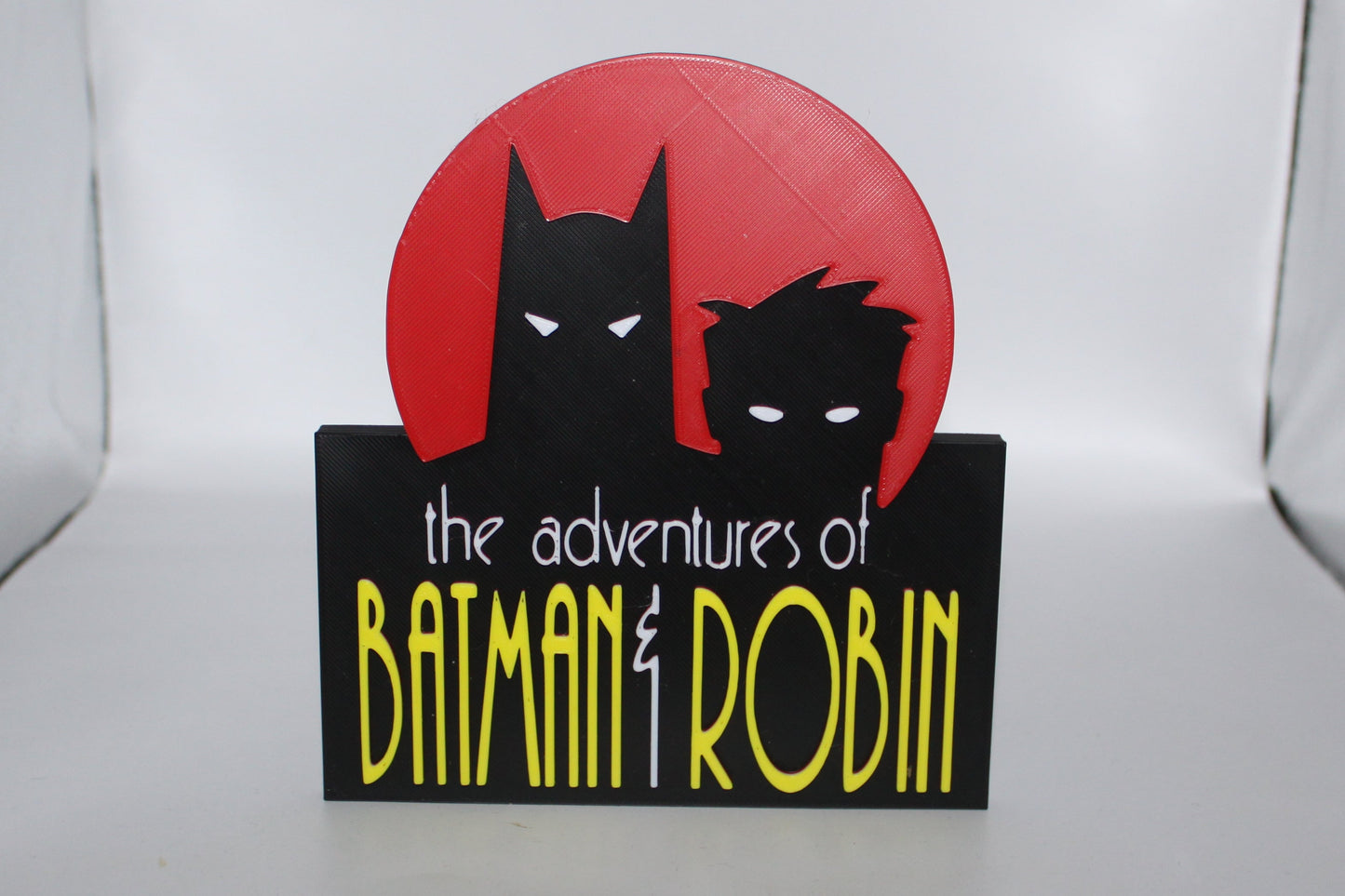 Batman and Robin 3D printed Logo Sign Wall Desk Shelf Art