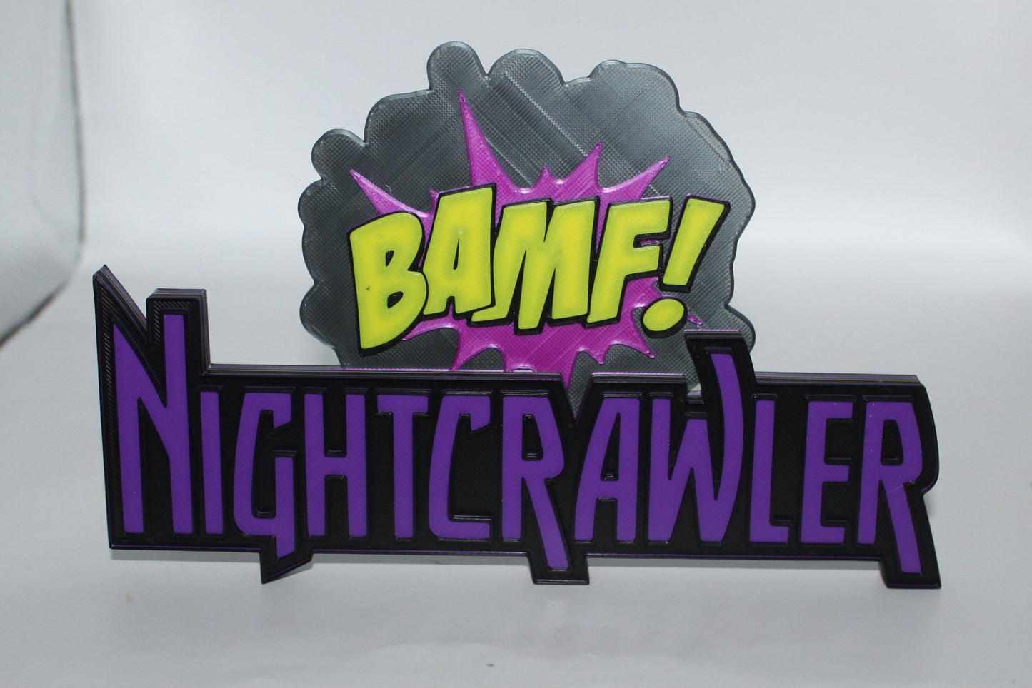 Nightcrawler 3D printed Logo Sign Wall Desk Shelf Art