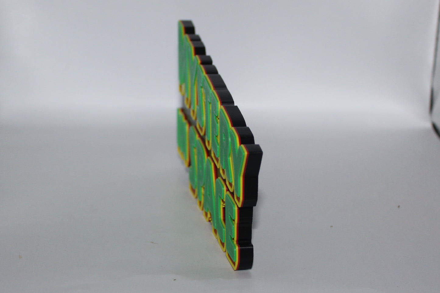 Mystery in Space 3D printed Logo Sign Wall Desk Shelf Art