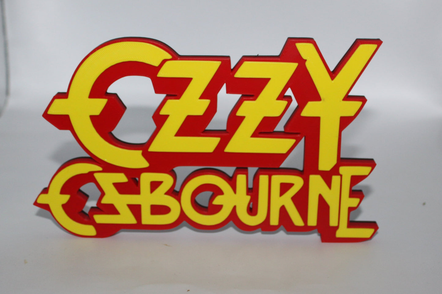Ozzy Ozbourne 3D printed Logo Sign Wall Desk Shelf Art