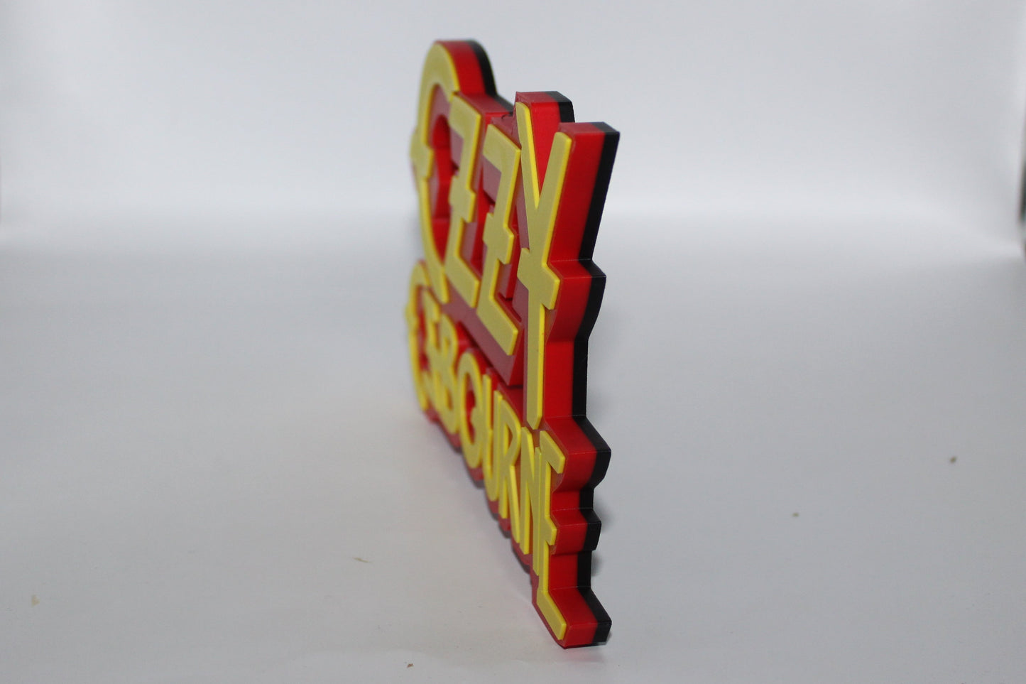 Ozzy Ozbourne 3D printed Logo Sign Wall Desk Shelf Art