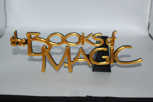 The Books Of Magic 3D printed Logo Sign Wall Desk Shelf Art