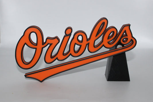 Baltimore Orioles 3D printed Logo Sign Wall Desk Shelf Art