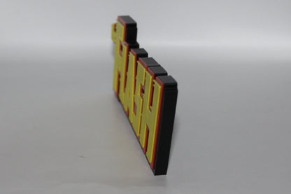 Flash 3D printed Logo Sign Wall Desk Shelf Art