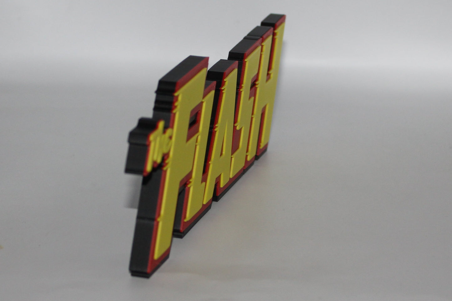 Flash 3D printed Logo Sign Wall Desk Shelf Art