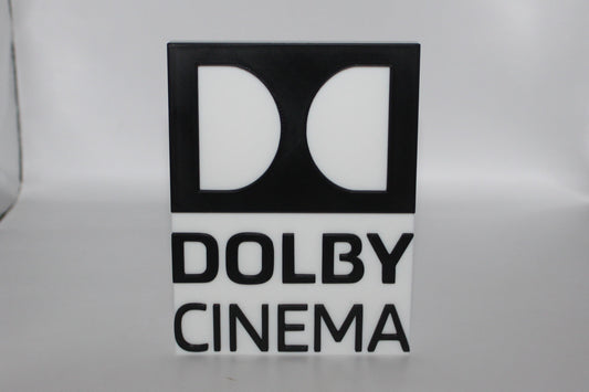 Dolby Cinema 3D printed Stand Desk Shelf Art