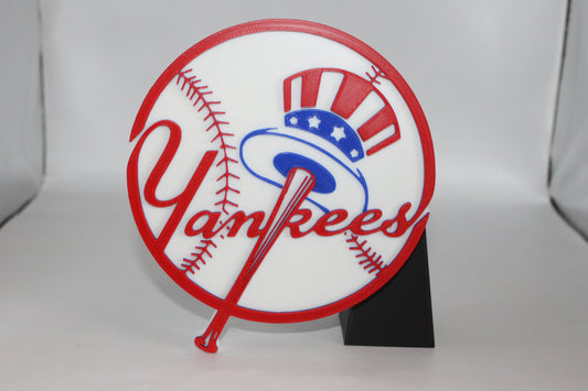 New York Yankees 3D printed Logo Sign Wall Desk Shelf Art