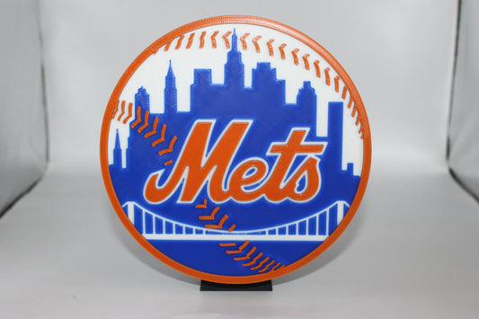 New York Mets 3D printed Logo Sign Wall Desk Shelf Art
