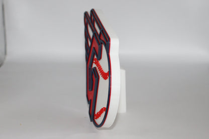 Cleveland Guardians, 3D printed Logo Sign Wall Desk Shelf Art