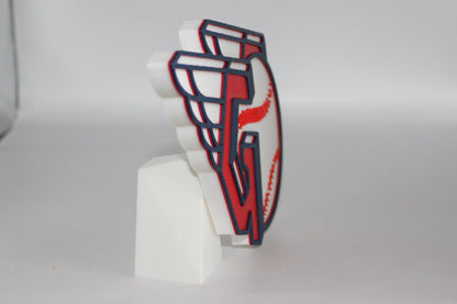 Cleveland Guardians, 3D printed Logo Sign Wall Desk Shelf Art