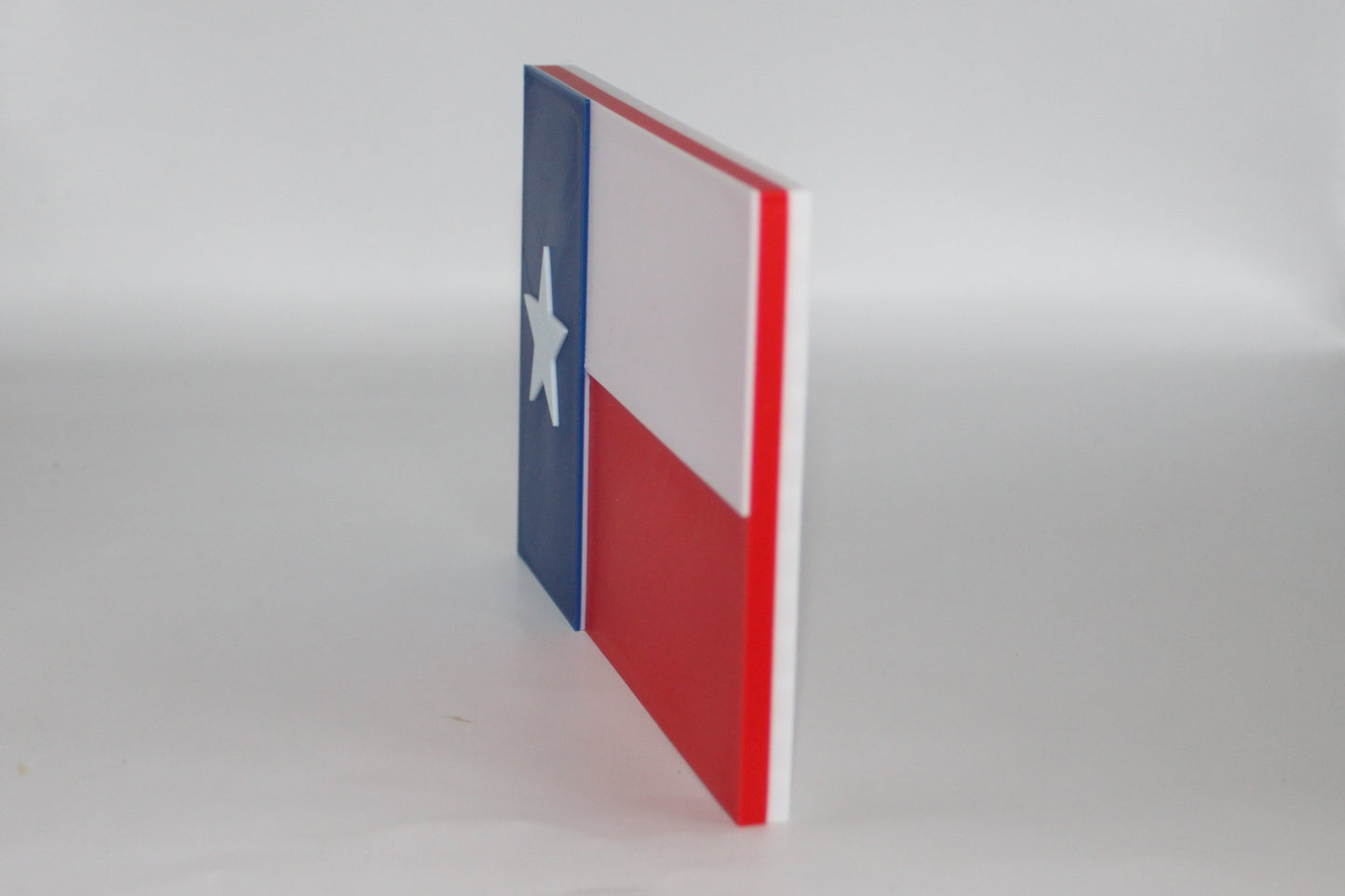 Texas Flag 3D printed Logo Sign Wall Desk Shelf Art
