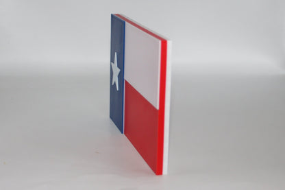 Texas Flag 3D printed Logo Sign Wall Desk Shelf Art