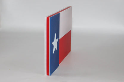 Texas Flag 3D printed Logo Sign Wall Desk Shelf Art
