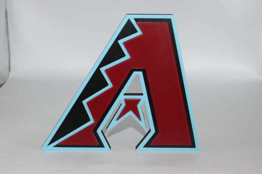 Arizona Diamondbacks 3D printed Logo Sign Wall Desk Shelf Art