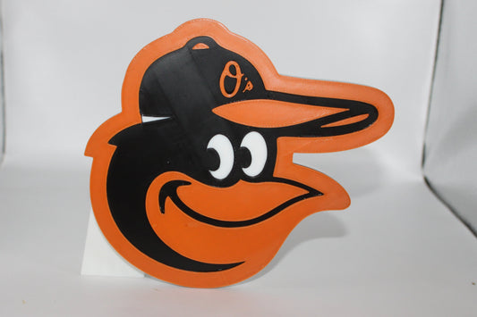 Baltimore Orioles 3D printed Logo Sign Wall Desk Shelf Art