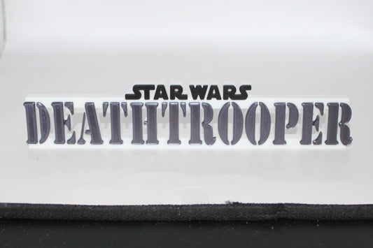 Star Wars Death Trooper 3D printed Logo Art