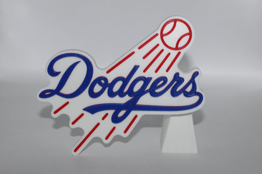 Los Angeles Dodgers 3D printed Logo Sign Wall Desk Shelf Art