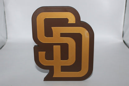 San Diego Padres, MLB 3D printed Logo Sign Wall Desk Shelf Art