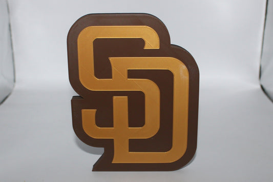 San Diego Padres, MLB 3D printed Logo Sign Wall Desk Shelf Art