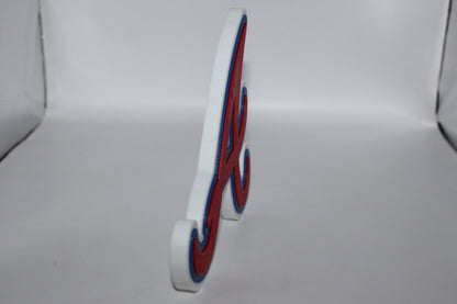 Atlanta Braves, MLB 3D printed Logo Sign Wall Desk Shelf Art