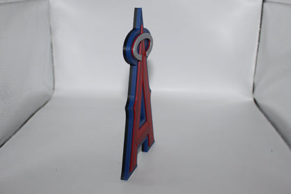 Los Angeles Angels, MLB 3D printed Logo Sign Wall Desk Shelf Art