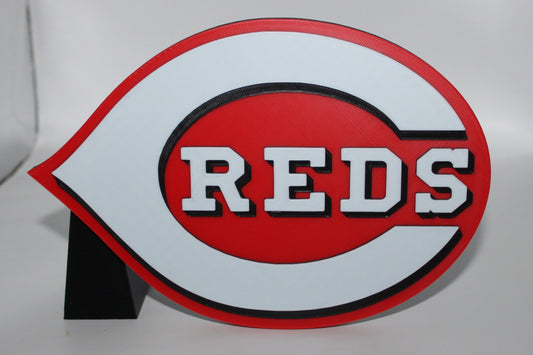 Cincinnati Reds , MLB 3D printed Logo Sign Wall Desk Shelf Art