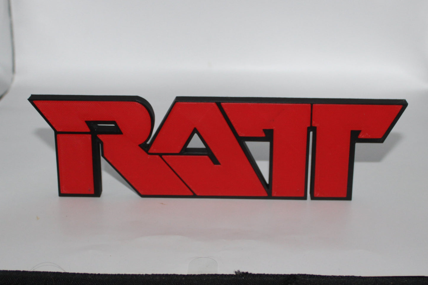 Ratt 3D printed Logo Sign Wall Desk Shelf Art