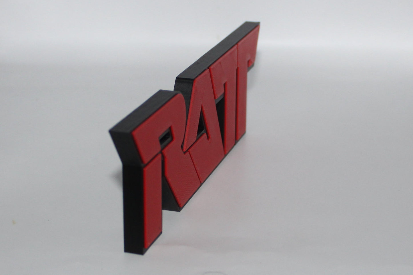 Ratt 3D printed Logo Sign Wall Desk Shelf Art