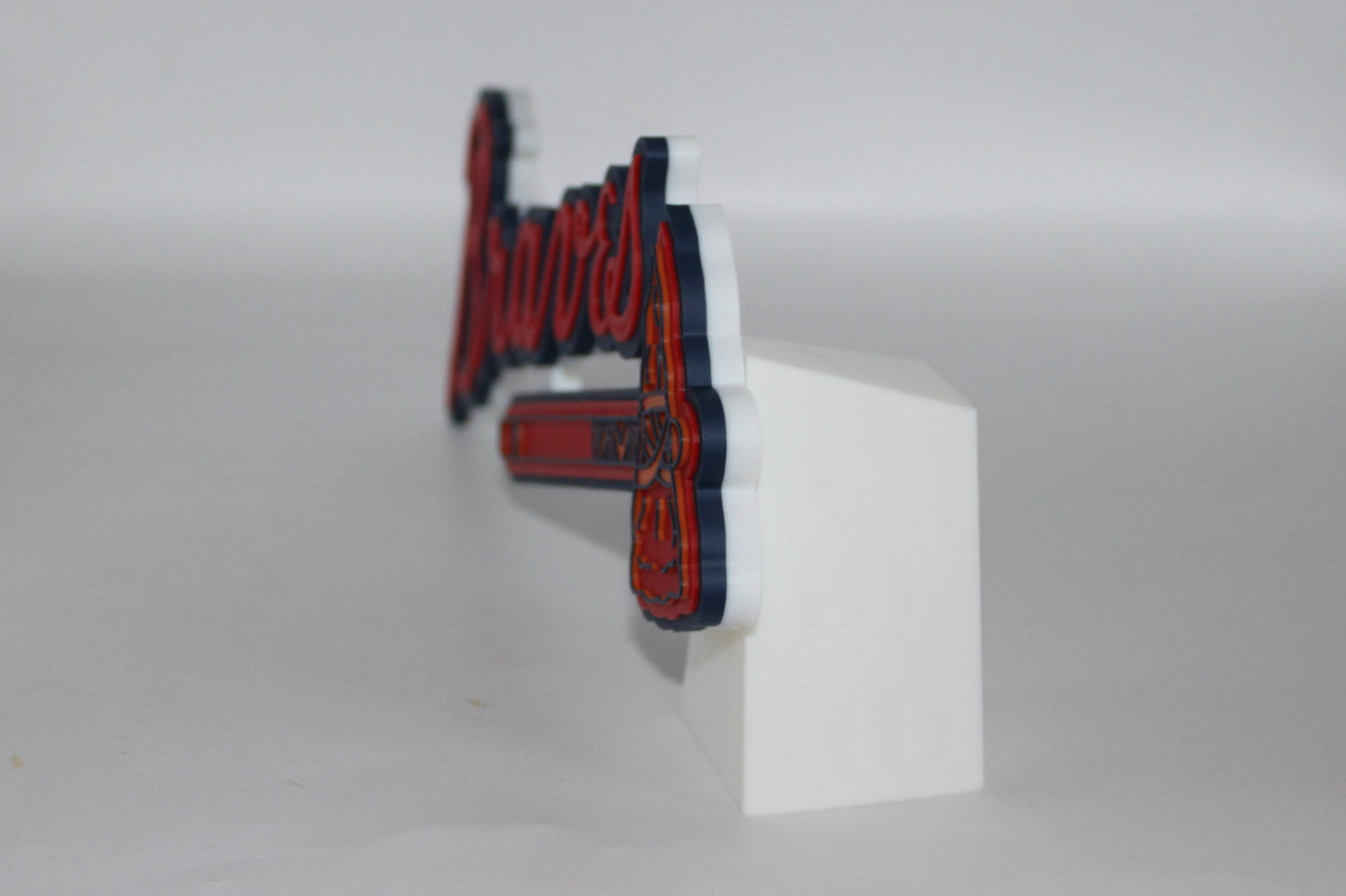 Atlanta Braves, MLB 3D printed Logo Sign Wall Desk Shelf Art
