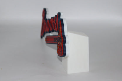 Atlanta Braves, MLB 3D printed Logo Sign Wall Desk Shelf Art