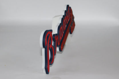 Atlanta Braves, MLB 3D printed Logo Sign Wall Desk Shelf Art