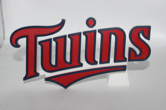 Minnesota Twins , MLB 3D printed Logo Sign Wall Desk Shelf Art
