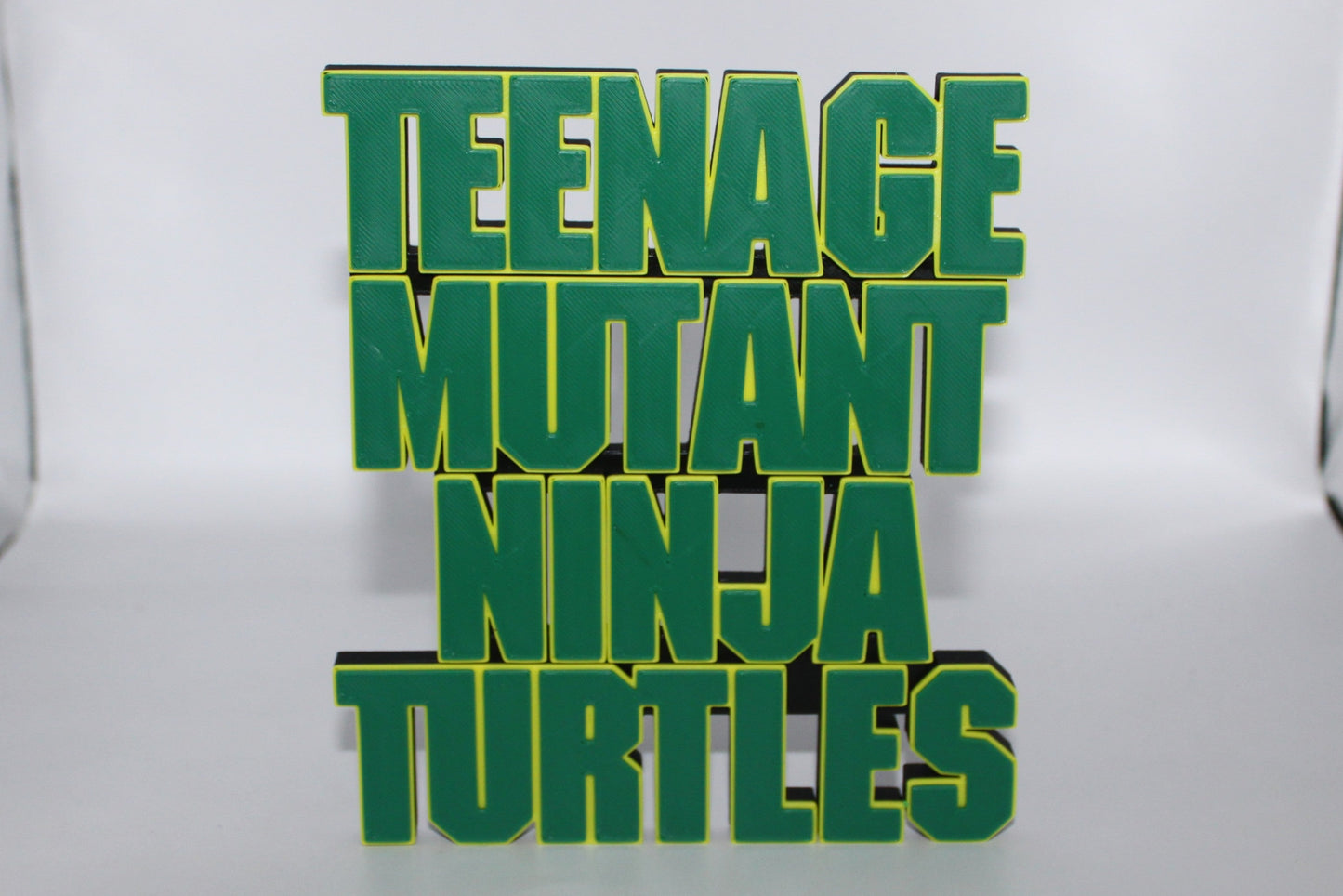 Teenage Mutant Ninja Turtles 3D printed Logo Sign Wall Desk Shelf Art