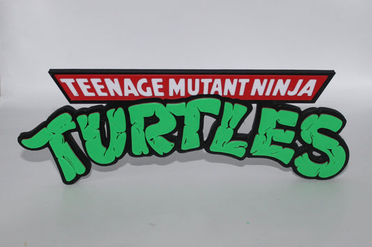 Teenage Mutant Ninja Turtles 3D printed Logo Sign Wall Desk Shelf Art